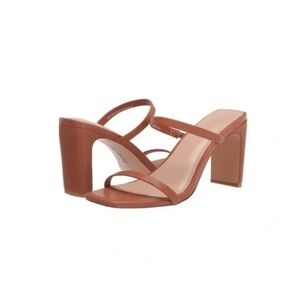 THE DROP Avery Strappy High Heel Sandals Toffee 9 EUC